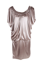 Image showing Golden fashionable feminine gown