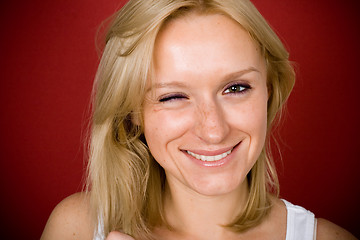 Image showing pretty blonde woman