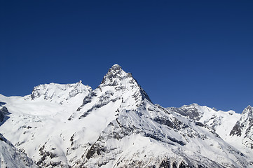 Image showing Caucasus Mountains. Dombay, Belalakaya.