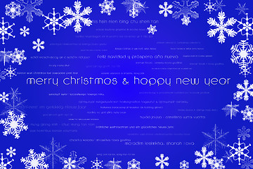 Image showing Happy new year and merry christmas card