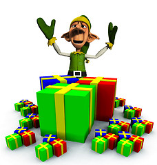 Image showing Elf And Presents