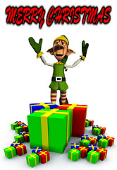 Image showing Elf And Presents