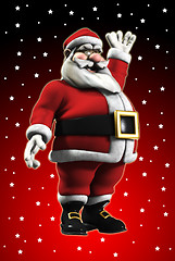 Image showing Waving Santa