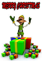 Image showing Elf And Presents