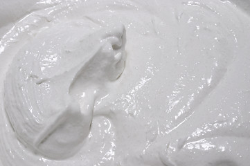 Image showing White egg cream