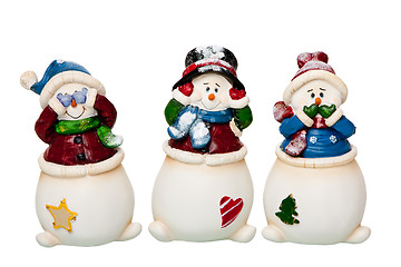 Image showing See, Hear, Speak no Evil Snowman