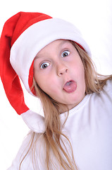 Image showing surprised Santa child