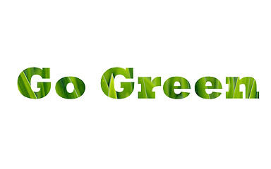 Image showing Go Green