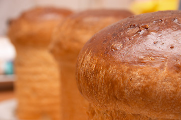 Image showing Fresh-baked easter cakes