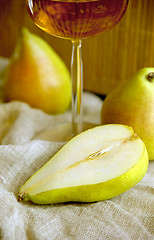 Image showing Drink and pears V