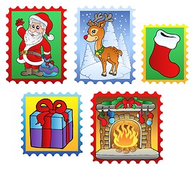 Image showing Various Christmas post stamps 2