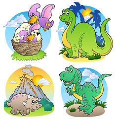 Image showing Various dinosaur images 2