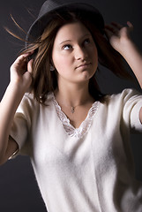 Image showing Portrait of a young girl    