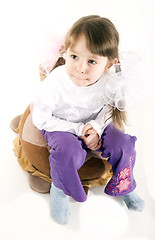 Image showing Photo of a little girl  