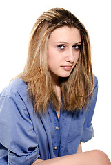 Image showing depressed girl  girl