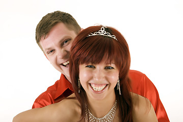 Image showing Young happy couple 