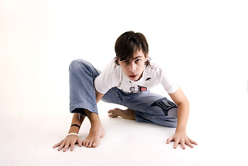 Image showing guy stretching