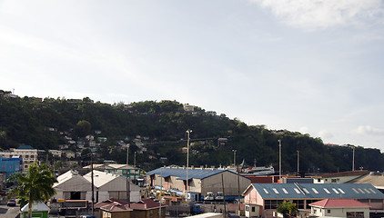 Image showing shipping port St. George's St. Vincent