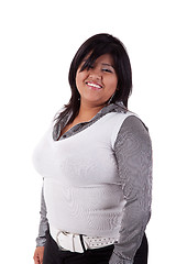 Image showing happy large  latin woman