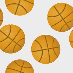 Image showing basketballs pattern