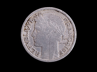 Image showing Vintage French franc