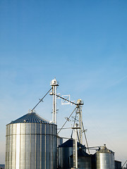 Image showing Modern silos