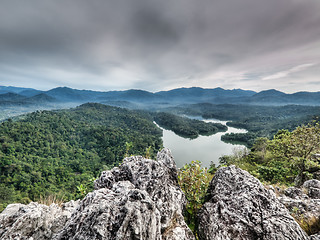 Image showing Tropical mountain landscape