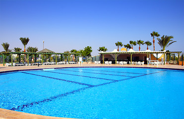 Image showing swimming pool in hotel