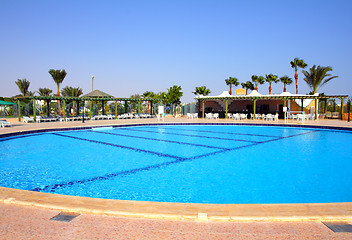 Image showing swimming pool in hotel