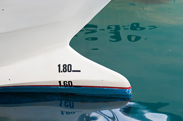 Image showing Vessel bow draft scale