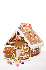 Image showing Winter Holiday Gingerbread house