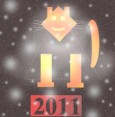 Image showing Happy New Year 2011