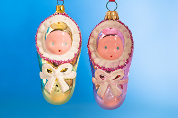 Image showing New Year's and Christmas ornaments