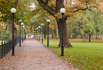 Image showing Autumn park Kadriorg, Tallinn