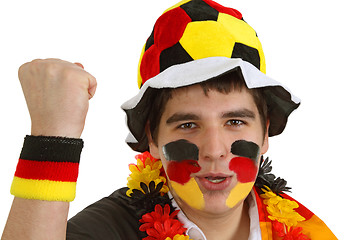 Image showing German soccer fan