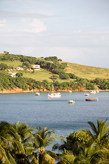 Image showing Friendship Bay fishing boats Bequia St. Vincent