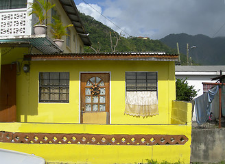Image showing typical house architecture Soufriere St. Lucia