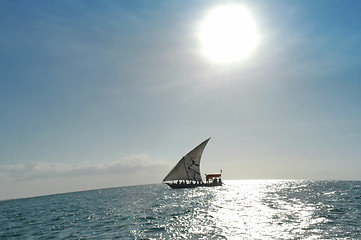 Image showing Dhow Sailing boat