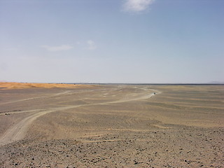Image showing Going into the desert