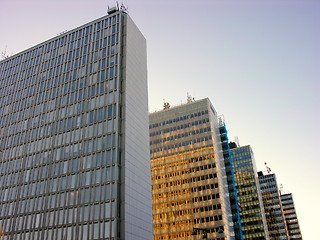 Image showing Five skyscraper