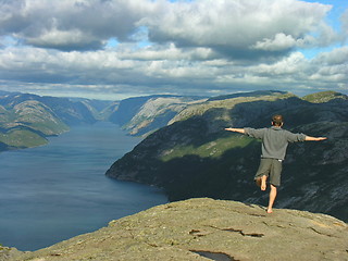 Image showing Leap of faith