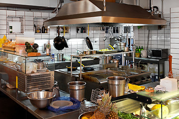 Image showing Restaurant kitchen