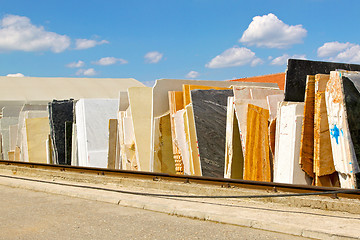 Image showing Sheets of marble