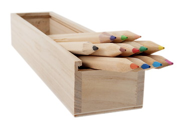 Image showing My Old Wooden Pencil Box