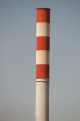 Image showing Red and White Chimney