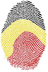 Image showing Belgian flag Fingerprint