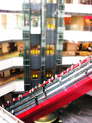 Image showing Shopping mall tilt