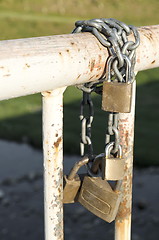 Image showing  Lock on chain