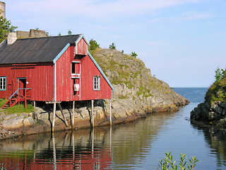 Image showing House over a river