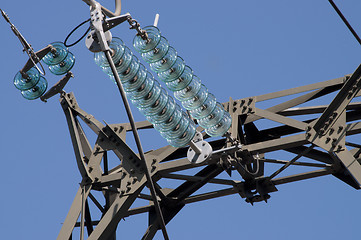 Image showing High Voltage Tower Detail